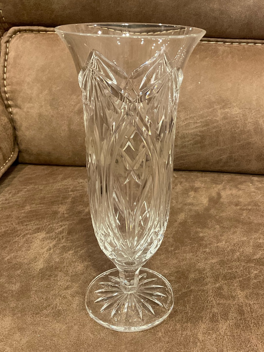 Waterford Crystal Ashbury Vase Signed by Gerard Treacy